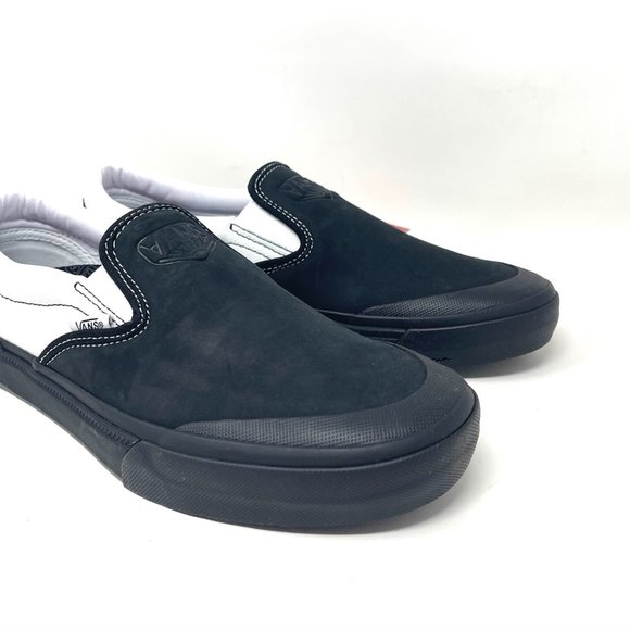 💖MEGA SALE💖VANS Bmx Slip On  Skate Dak Black White    SB Womens VN0A5HEY39M - Picture 3 of 11